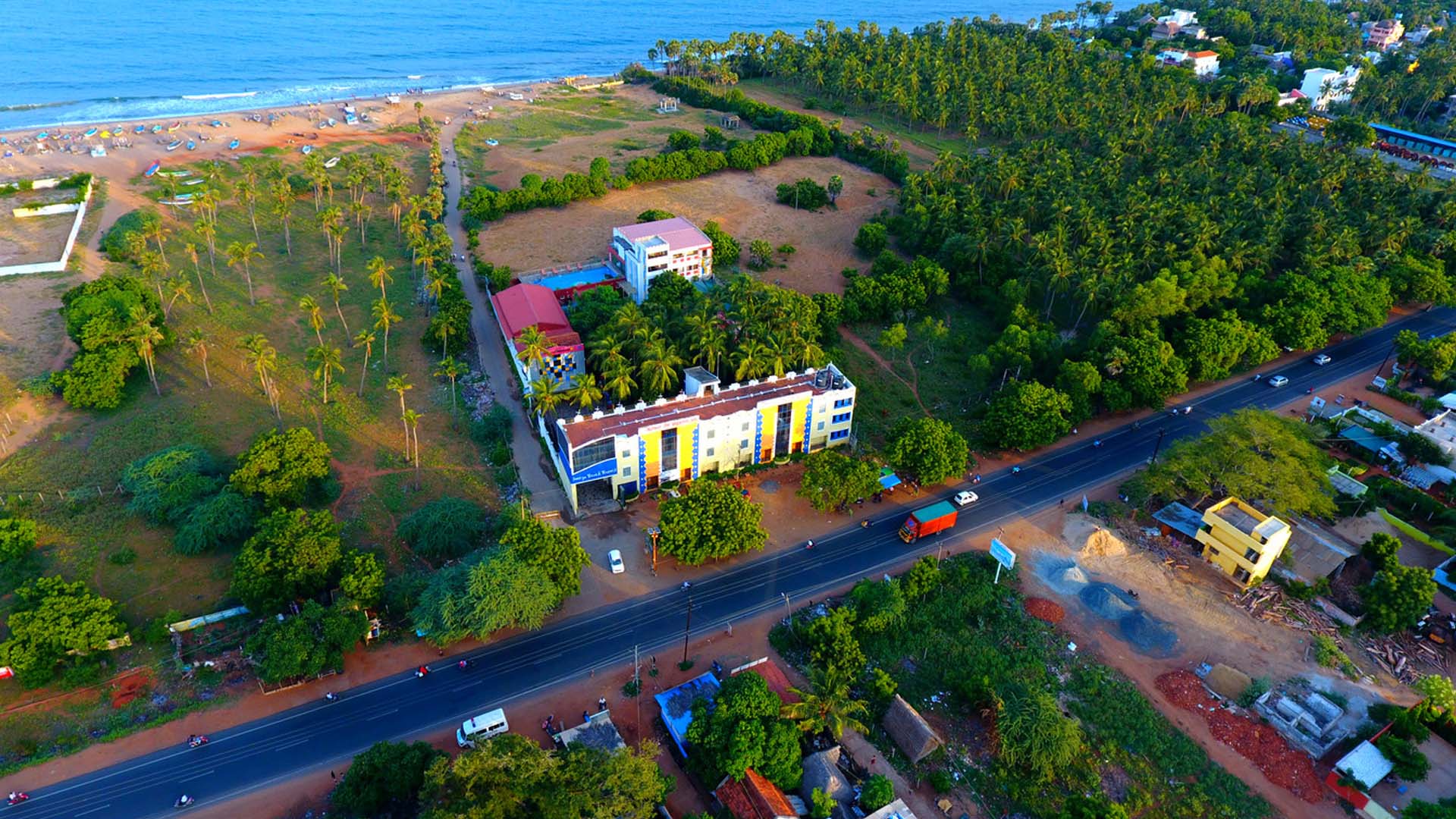 Soorya Beach Resort Pondicherry Arial Views